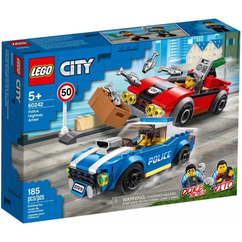 LEGO stavebnice LEGO City Police 60242 Policejní honička na dálnici