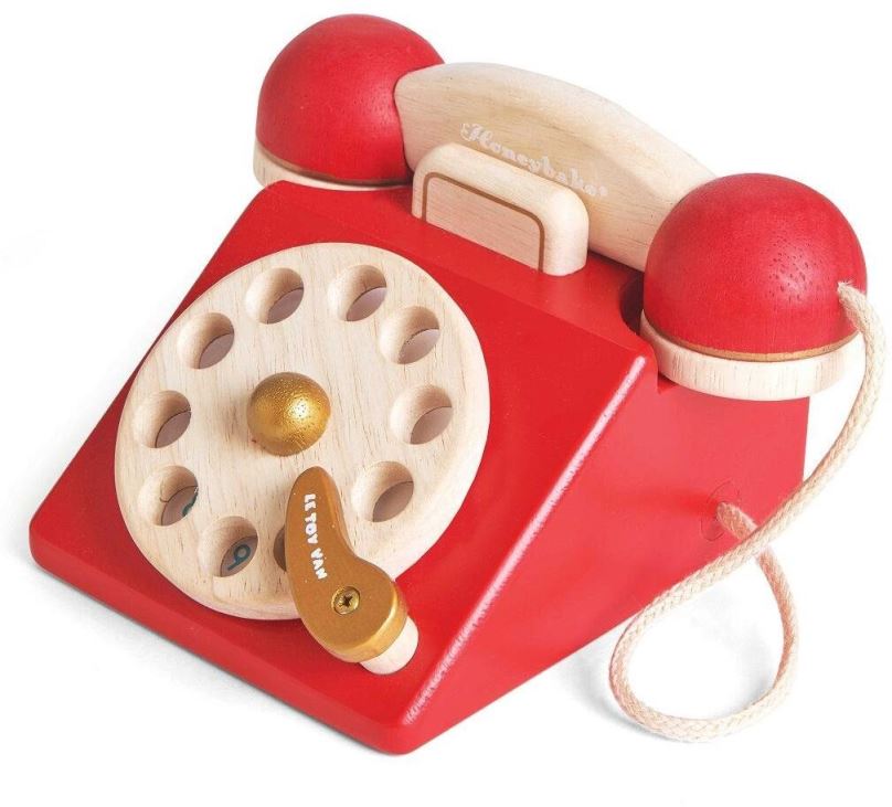 Didaktická hračka Le Toy Van Telefon Vintage