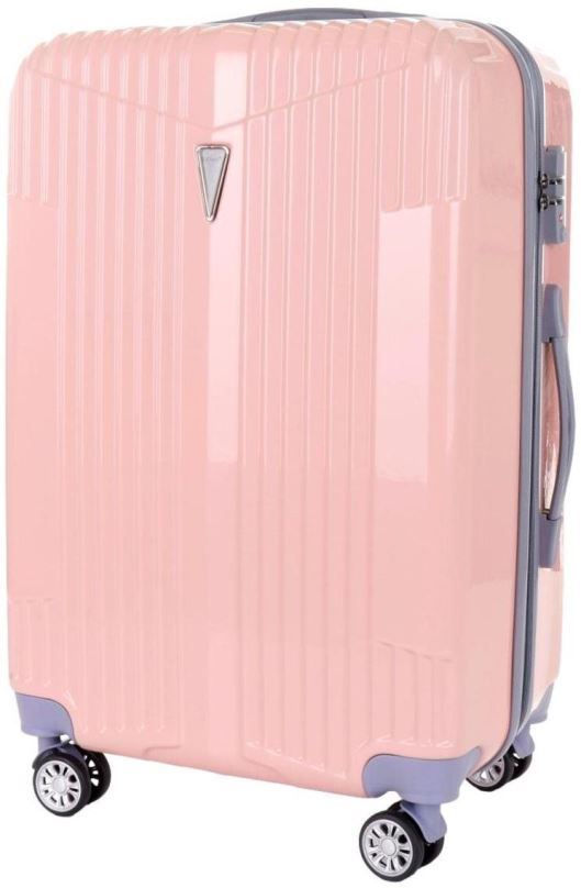Cestovní kufr T-class TPL-5001, vel. L, TSA zámek, rozšiřitelné, (růžová), 65 x 42 x 26cm