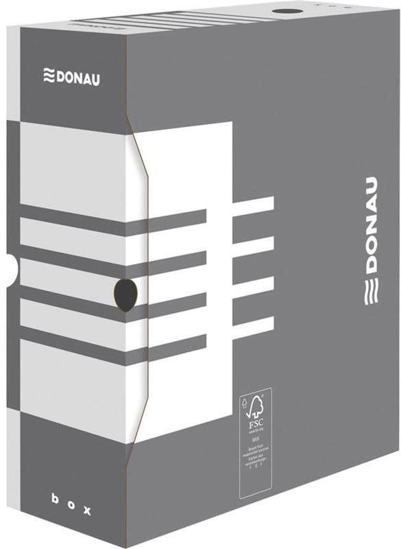 Archivační krabice DONAU 12 x 34 x 29.7 cm, šedá