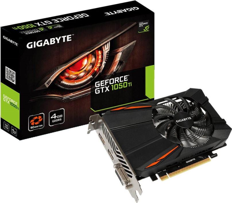 Grafická karta GIGABYTE GeForce GTX 1050 Ti D5 4G