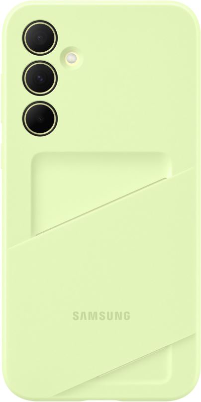 Kryt na mobil Samsung Galaxy A35 Zadní kryt s kapsou na kartu Lime