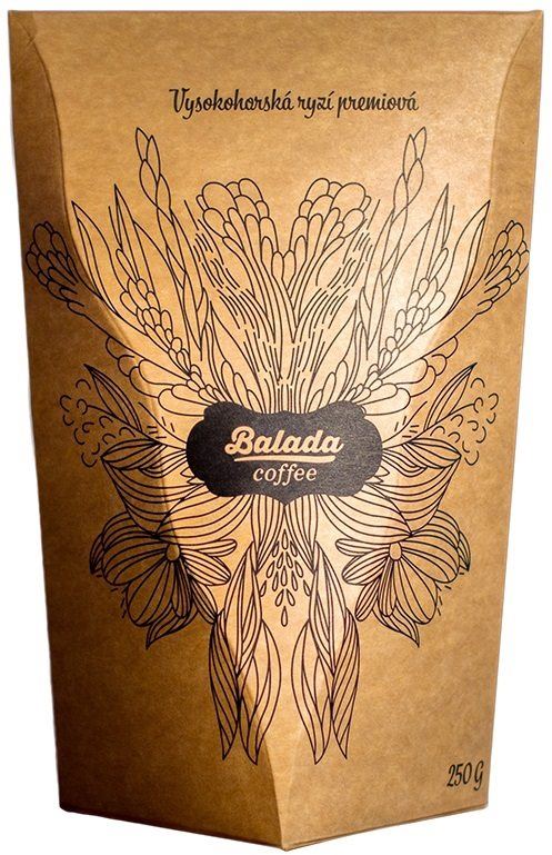 Káva Balada Coffee Espresso Grand Barista 100 %, zrnková káva, 250g
