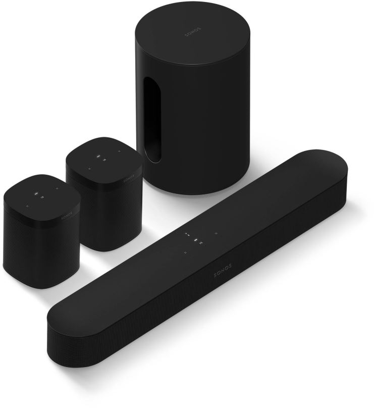 Domácí kino Sonos Beam Sub Mini 5.1 Surround set černý