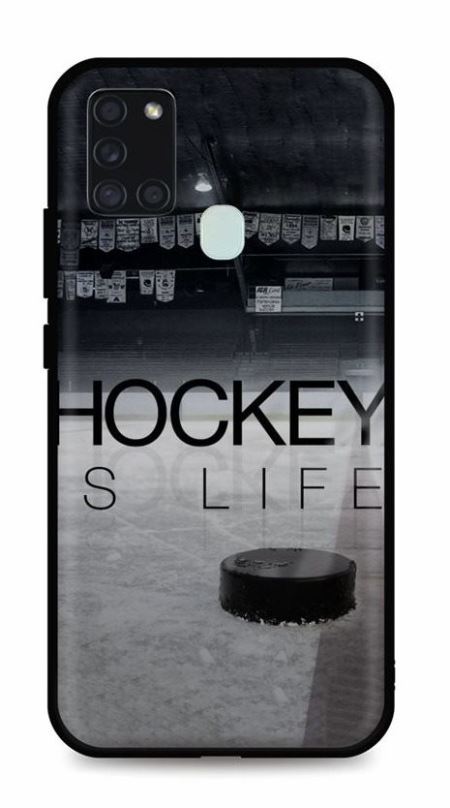 Kryt na mobil TopQ Samsung A21s silikon Hockey Is Life 51896