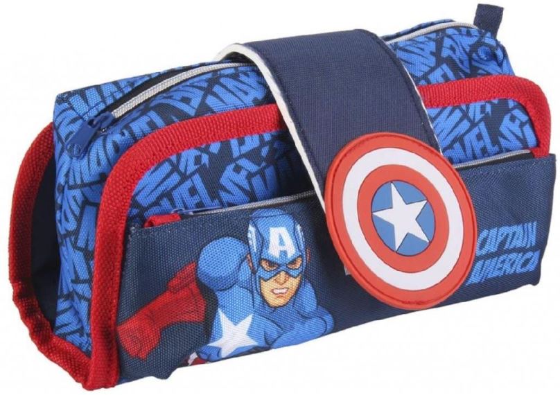 Penál Marvel: Captain America - trojdílný penál na tužky