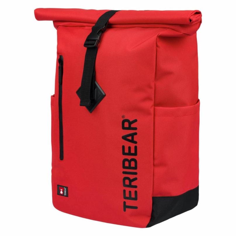 Městský batoh BAAGL Zavinovací batoh TERIBEAR červený