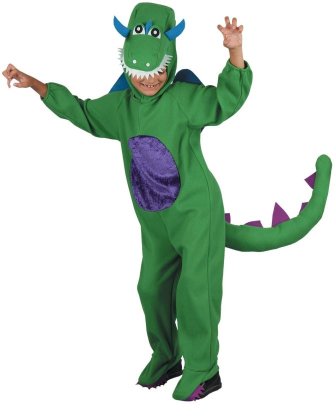 Kostým Šaty na karneval - dinosaurus, 120 - 130 cm