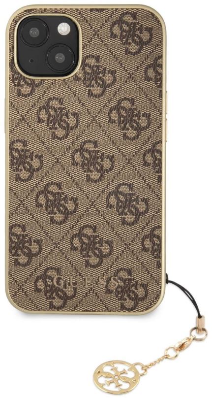 Kryt na mobil Guess 4G Charms Zadní Kryt pro Apple iPhone 13 Brown