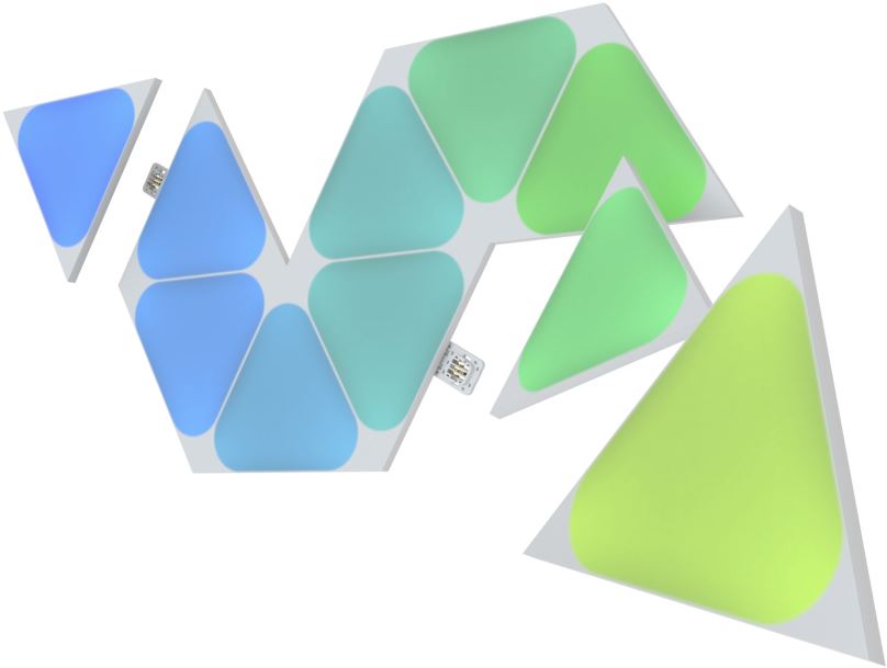 Modulární světlo Nanoleaf Shapes Triangles Mini Exp. Pack 10 Pack