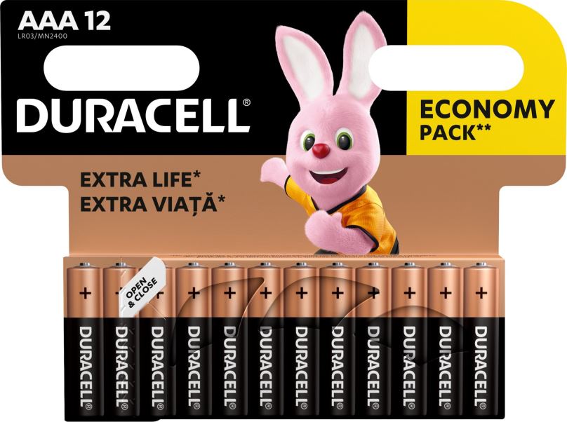 Jednorázová baterie Duracell Basic alkalická baterie 12 ks (AAA)