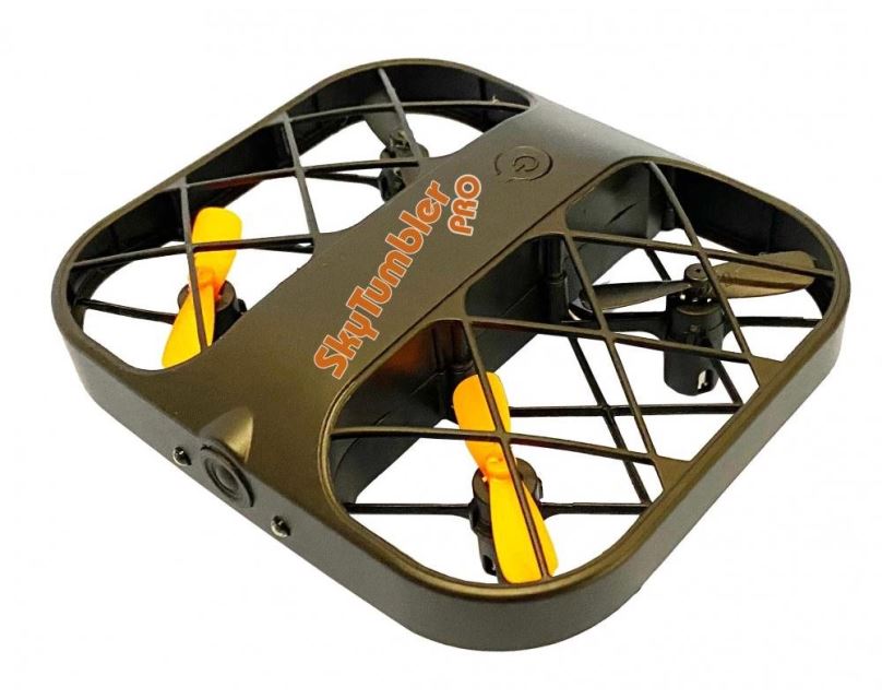 Dron DF models SkyTumbler Pro v ochranné kleci s LED osvětlením, autostart, autopřistání