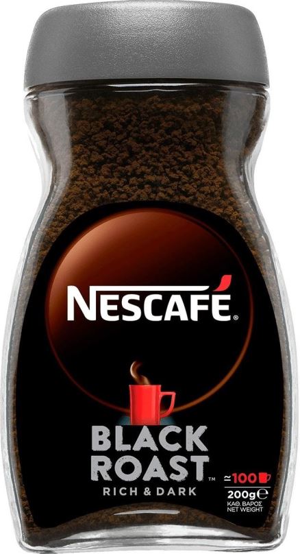 Káva NESCAFÉ Black Roast, instantní káva, 200 g