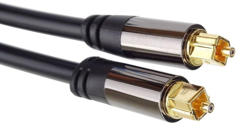 Optický kabel PremiumCord Kabel Toslink M/M, OD: 6mm, Gold 5m