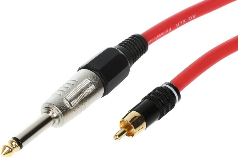 Audio kabel AQ Mono 6.3mm - RCA 1m