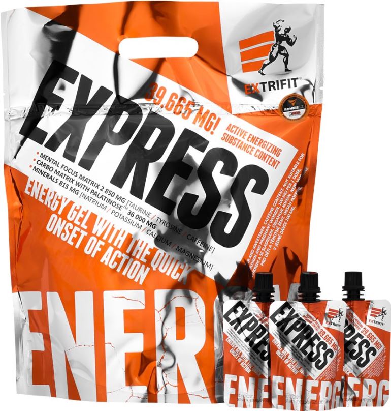 Energetický gel Extrifit Express, 25x80g, limetka