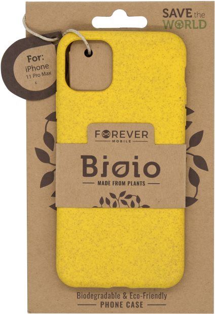 Kryt na mobil Forever Bioio pro iPhone 11 Pro Max žlutý