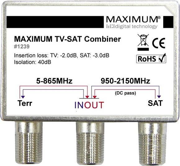 Slučovač Maximum TV-SAT Combiner HIGH ISO