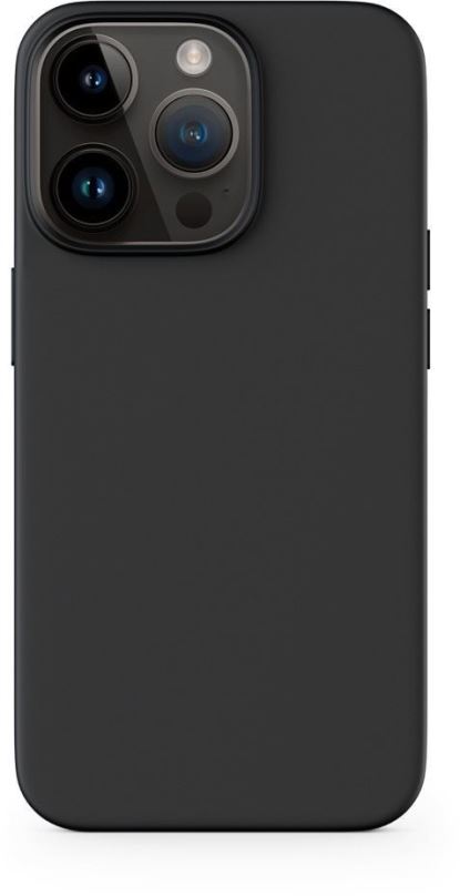 Kryt na mobil Epico silikonový kryt pro iPhone 14 Pro s podporou uchycení MagSafe - černý