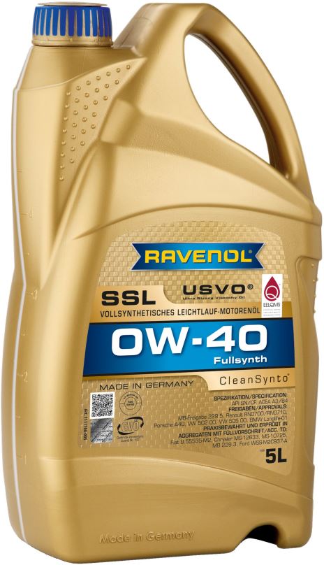 Motorový olej RAVENOL SSL SAE 0W-40; 5L