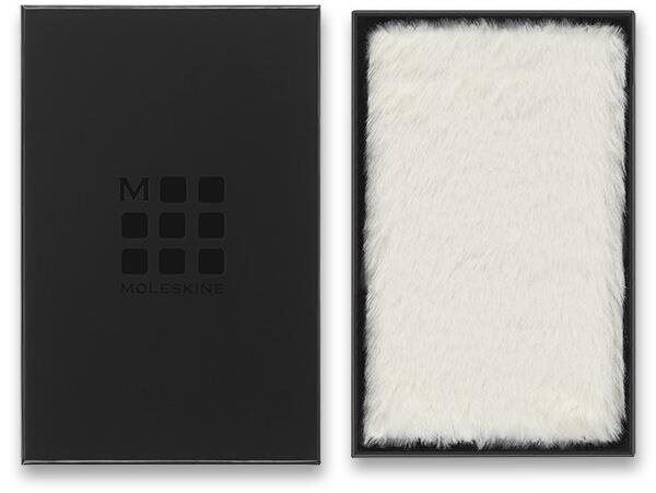 Zápisník Moleskine Faux Fur XS, čistý, Cream White
