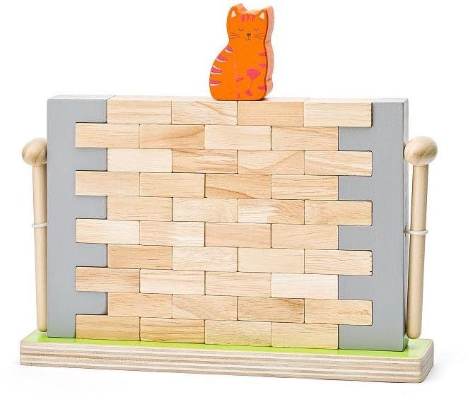 Společenská hra Woody Balanční hra - Zeď s kočkou