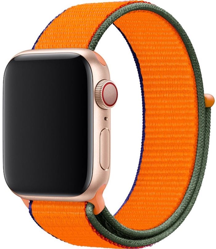 Řemínek Eternico Airy pro Apple Watch 42mm / 44mm / 45mm / Ultra 49mm Coral Orange and Brown edge
