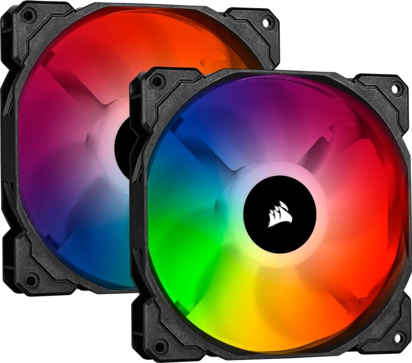 Ventilátor do PC Corsair iCUE SP140 RGB PRO 140mm RGB LED Fan, Dual Pack with Lighting Node Core
