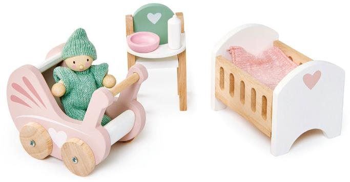 Nábytek pro panenky Tender Leaf Dolls House Nursery Set