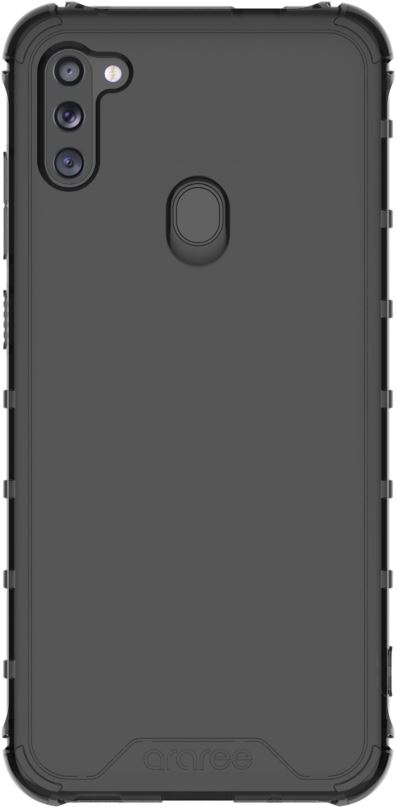 Kryt na mobil Samsung Galaxy M11 Poloprůhledný zadní kryt černý