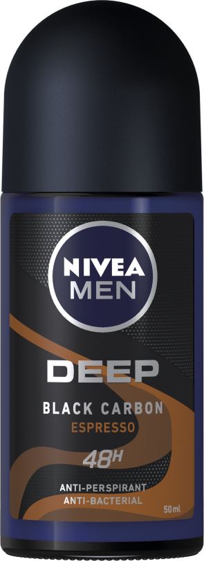 Antiperspirant NIVEA Men Deep Black Carbon Espresso Roll-On 50 ml