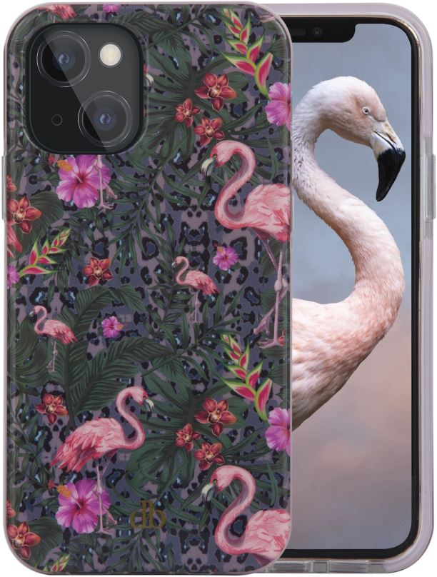 Kryt na mobil dbramante1928 Capri pro iPhone 13, tropical flamingo