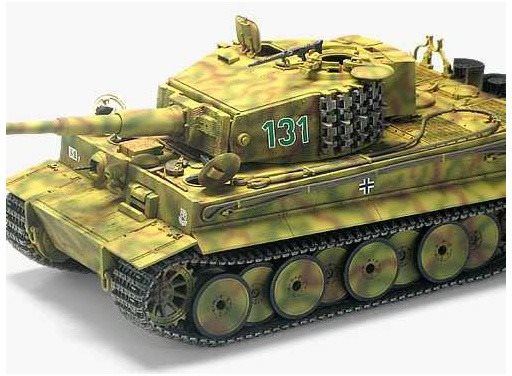 Model tanku Model Kit tank 13287 - TIGER-I MID VER. "Anniv.70 Normandy Invasion 1944"