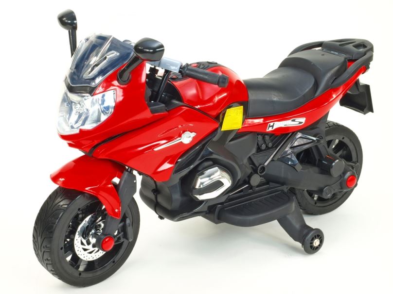 Elektrická motorka silniční pro děti, červená