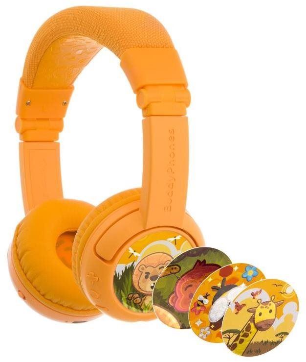 Bezdrátová sluchátka BuddyPhones Play+, žlutá