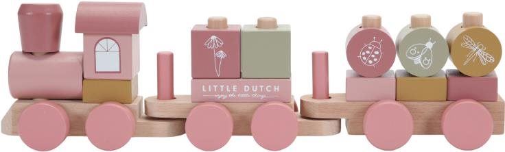 Vláček Little Dutch Vláček dřevěný Pink Flowers