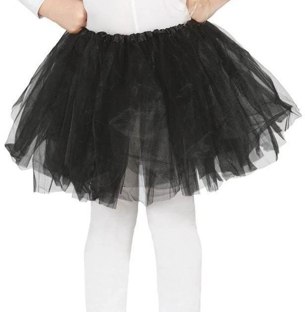 Doplněk ke kostýmu Dětská Černá Sukně Tutu - 31cm