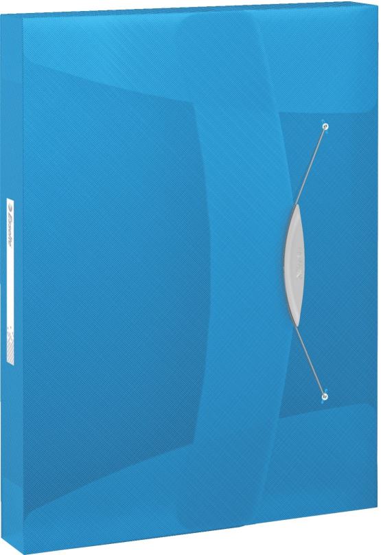 Desky na dokumenty ESSELTE VIVIDA A4 s gumičkou, transparentní modrá