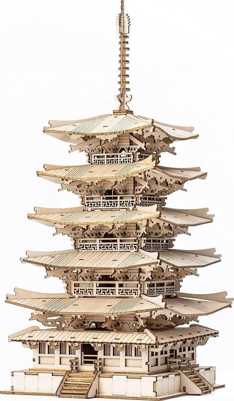 3D puzzle ROBOTIME Rolife 3D dřevěné puzzle Pětipatrová pagoda 275 dílků