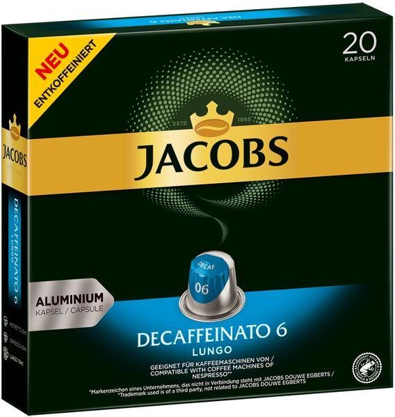 Kávové kapsle Jacobs Decaffeinato intenzita 6, 20 ks kapslí pro Nespresso®*