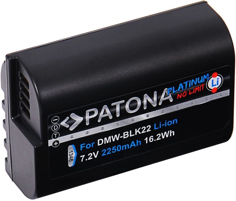 Baterie pro fotoaparát PATONA pro Panasonic DMW-BLK22 2250mAh Li-Ion Platinum DC-S5
