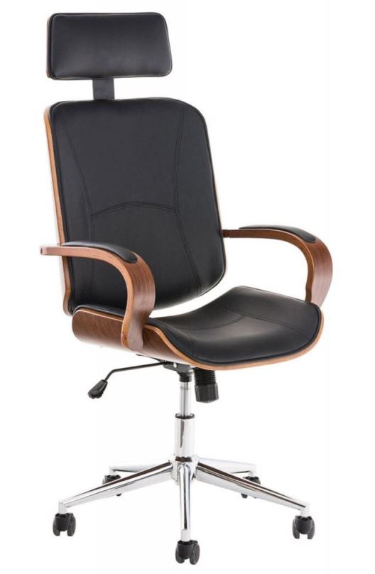 Kancelářská židle BHM GERMANY Dayton, ořechová / černá
