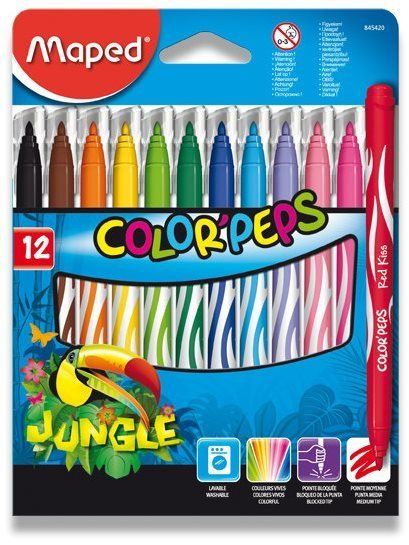 Fixy MAPED Color Peps Jungle 12 barev