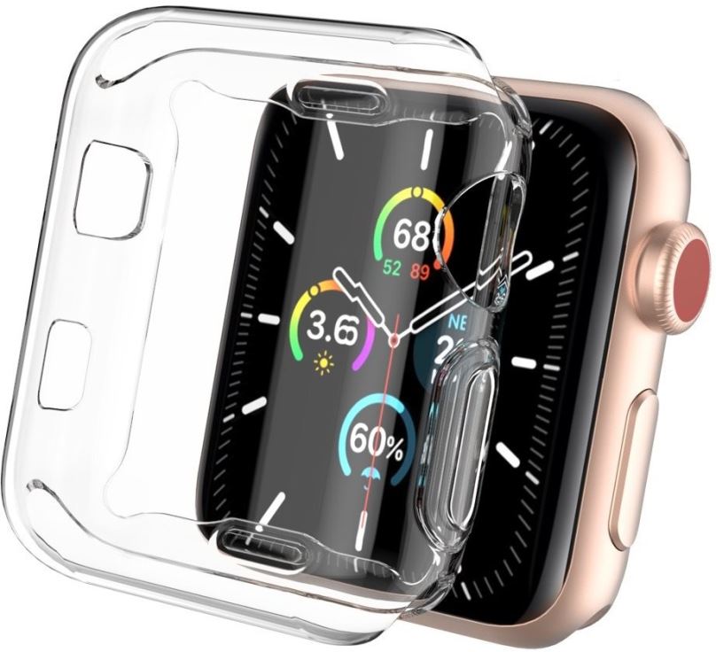 Ochranný kryt na hodinky AhaStyle TPU kryt pro Apple Watch 42MM průhledný 2ks
