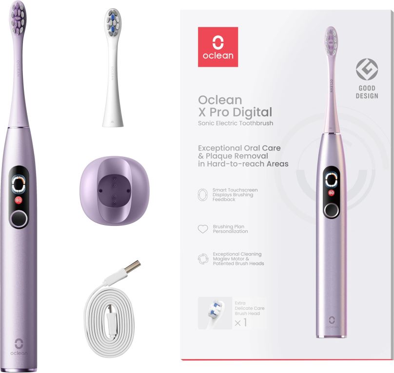Elektrický zubní kartáček Oclean X Pro Digital Purple