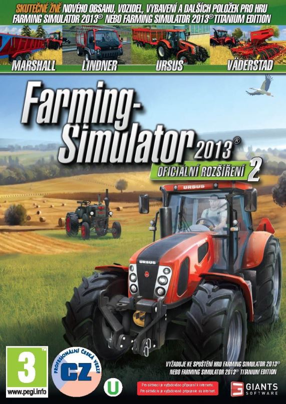 Hra na PC Farming Simulator 2013 CZ - Oficiální datadisk 2
