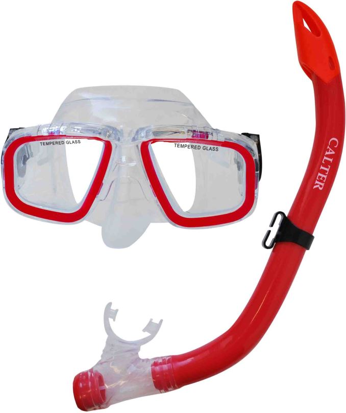 Potápěčská sada Calter Potápěčský set Junior S9301+M229 P+S, červený