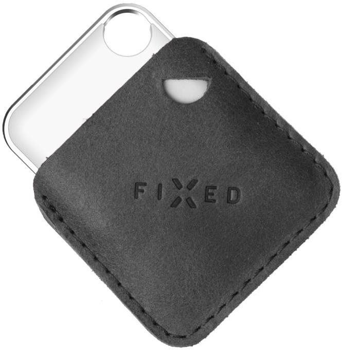 Bluetooth lokalizační čip FIXED Case for Tag z pravé hovězí kůže s Tagem podpora Find My černé