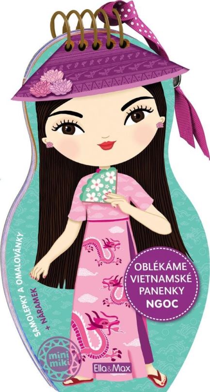 Omalovánky Ella & Max Oblékáme vietnamské panenky Ngoc – Omalovánky