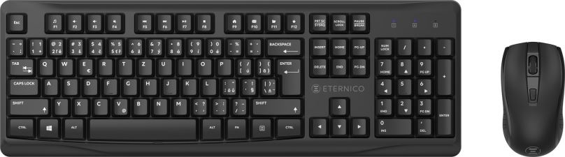 Set klávesnice a myši Eternico Essential Wireless set KS4010 černý - CZ/SK